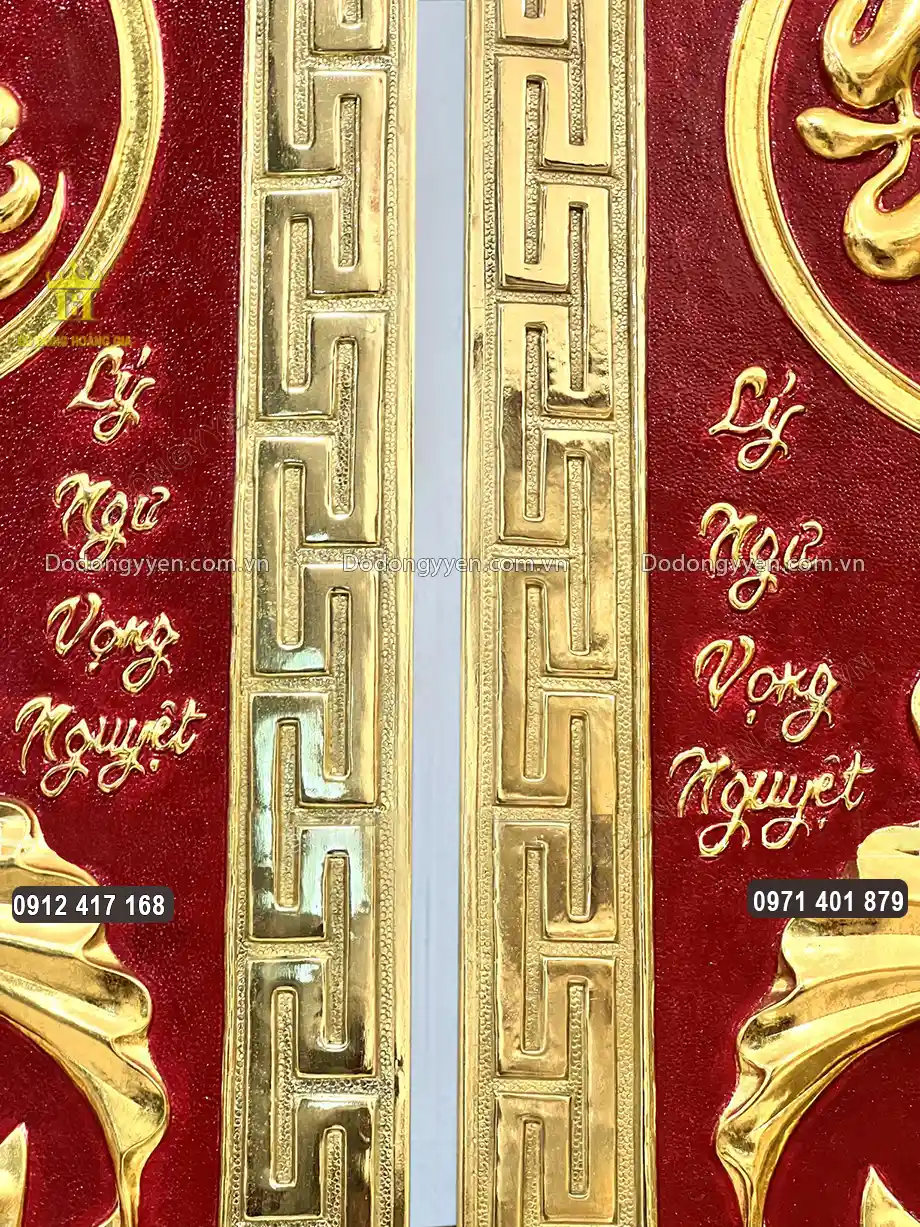 Khung tranh liền đồng v&agrave;ng v&ocirc; c&ugrave;ng chắc chắn
